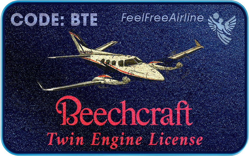 Berechtigte Muster: Model 18 Twin Beech • Beechcraft 34 Twin-Quad • Model 50 Twin Bonanza • Model 55 & 58 Baron • Model 60 Duke (Piston Engine) • Model 65 Queen Air • Model 76 Duchess • Model