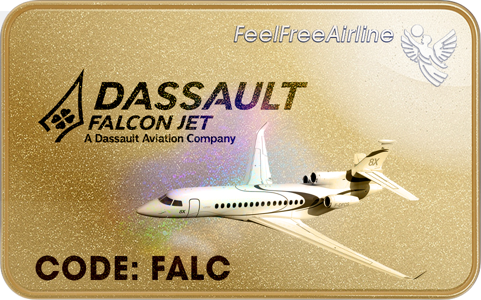 Berechtigte Muster: Falcon 2000 • Falcon 900 • Falcon 7X • Falcon 8X